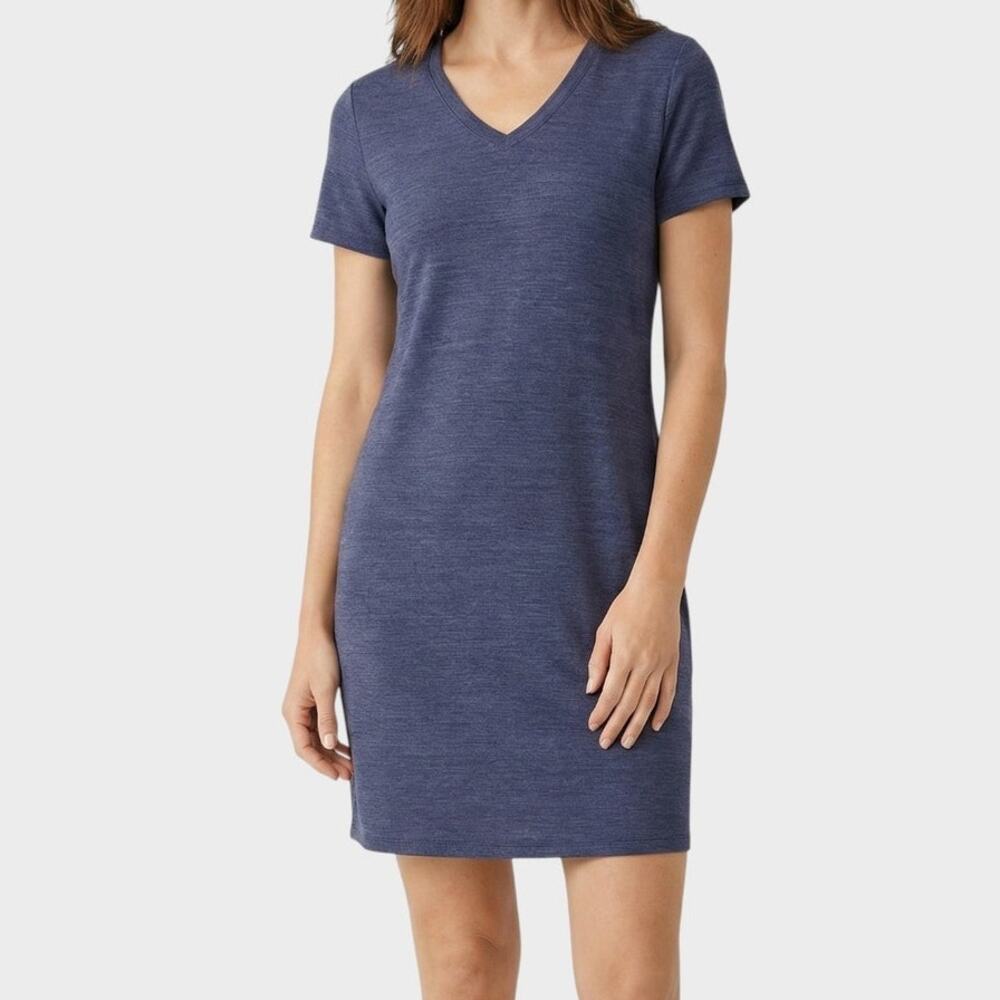 32 Degrees Cool Small Navy Blue Dress Short Sleeve with Pockets